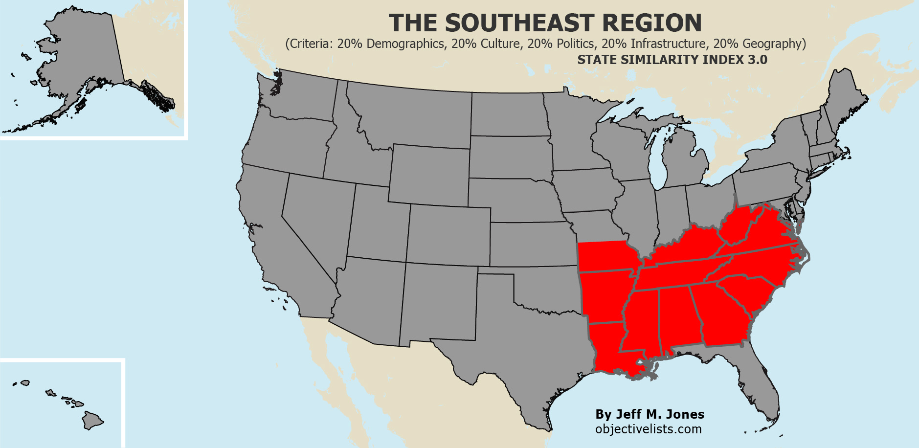 Typical Characteristics Of The Southeast Region Objective Lists